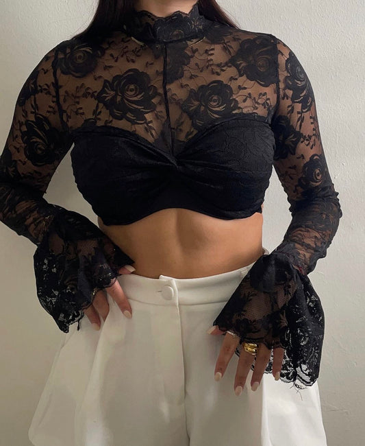 back to lace top